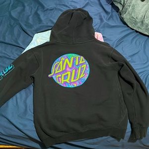 Santa cruz black hoodie size S